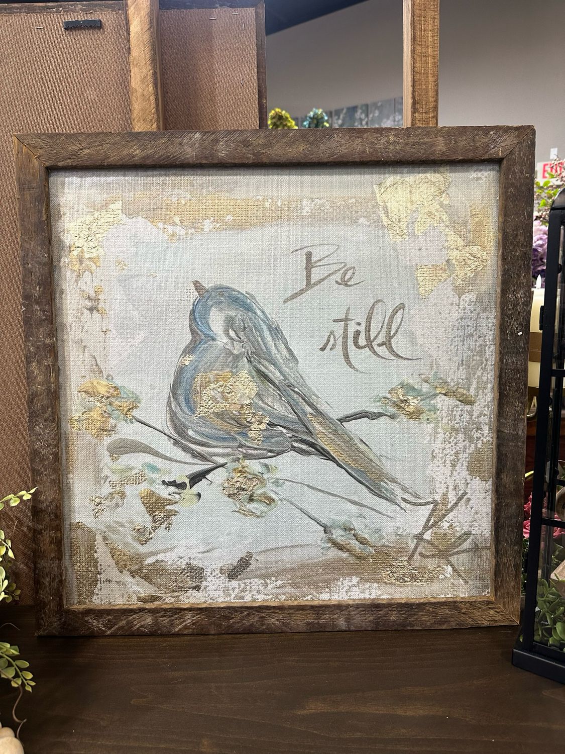 SCM 24x24 Gold Be Still