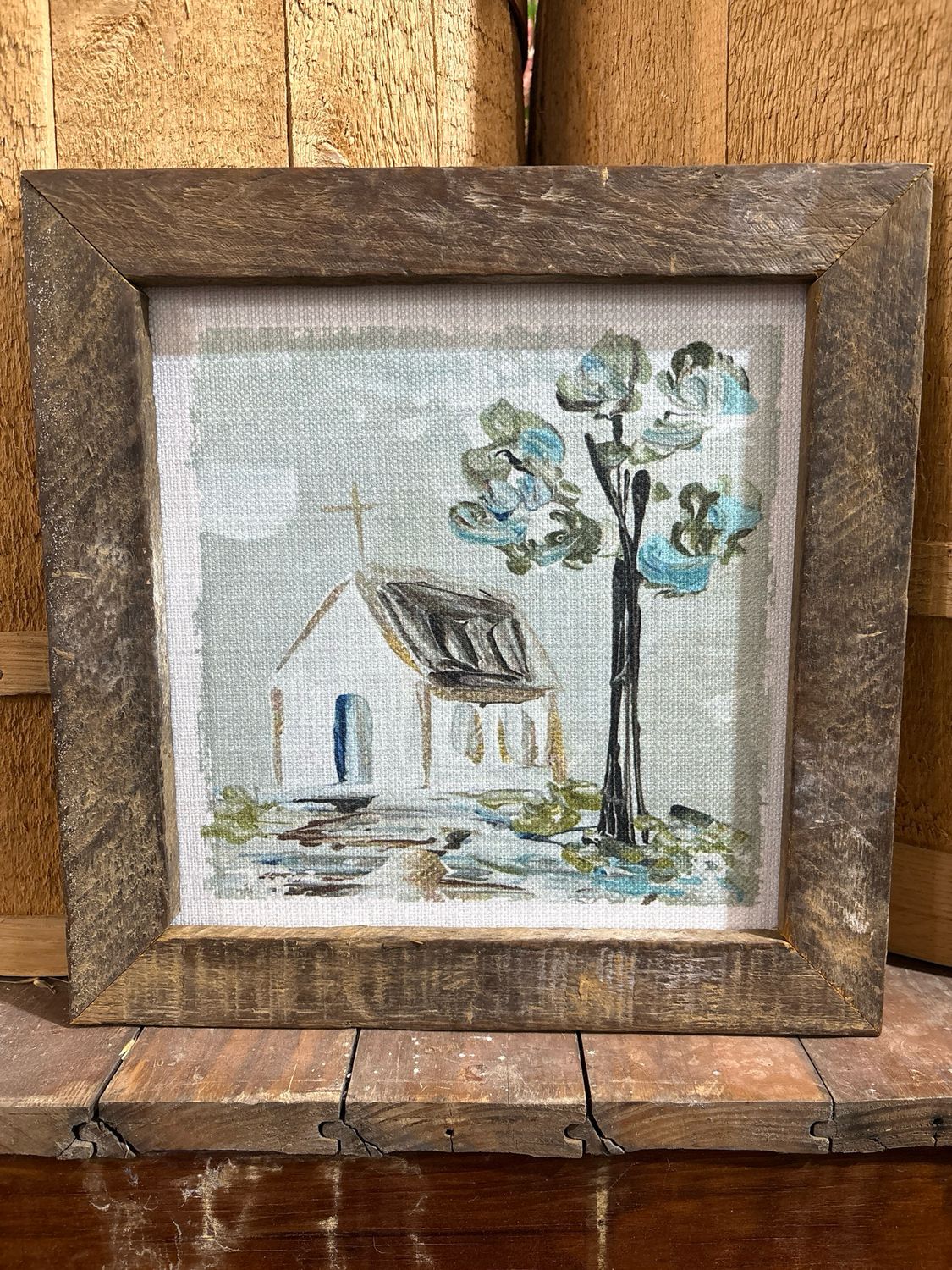 SCM 12x12 Church W Tree