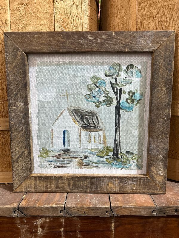 SCM 12x12 Church W Tree