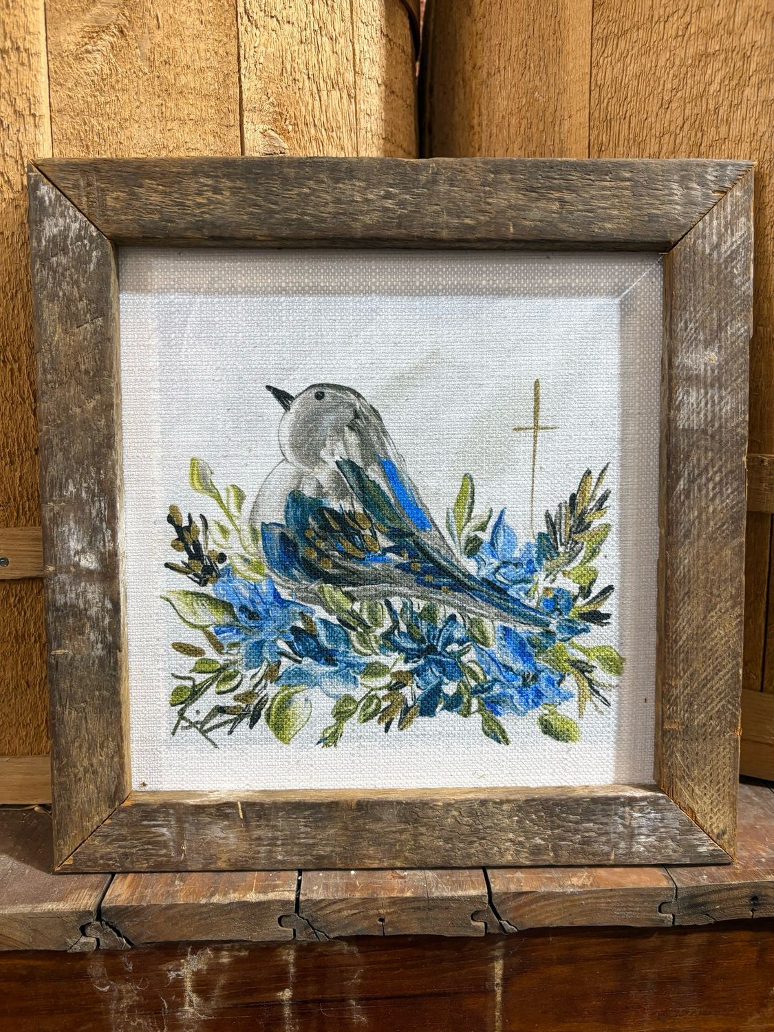 SCM 12x12 Floral Birdie