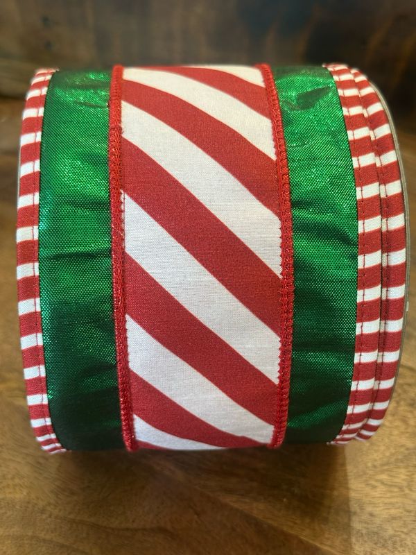JME Grn Metallic Candy Cane 4x10