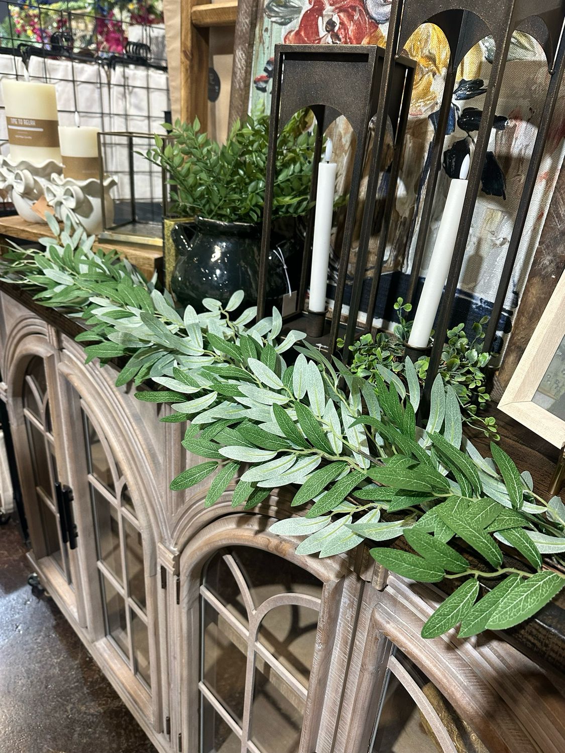 Imp 4' Olive Leaves Garland