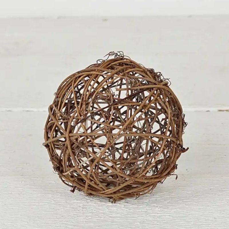 Imp 4" Grapevine Twig Ball Brown