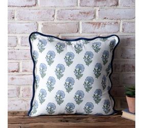 PDG 18" Lt Blue Aster Pillow