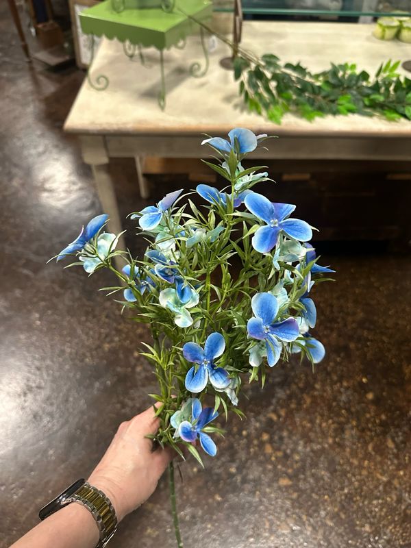 DCC 29" Blue Flowing Wildflower Spray