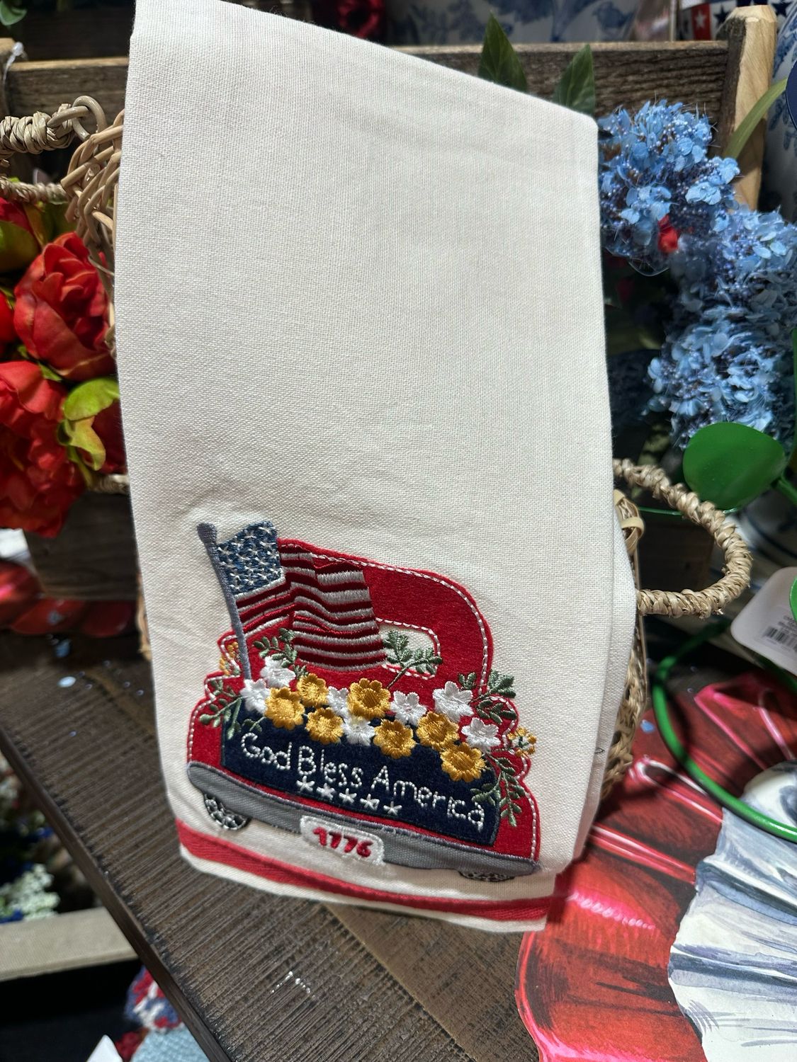 PT God Bless Tea Towel