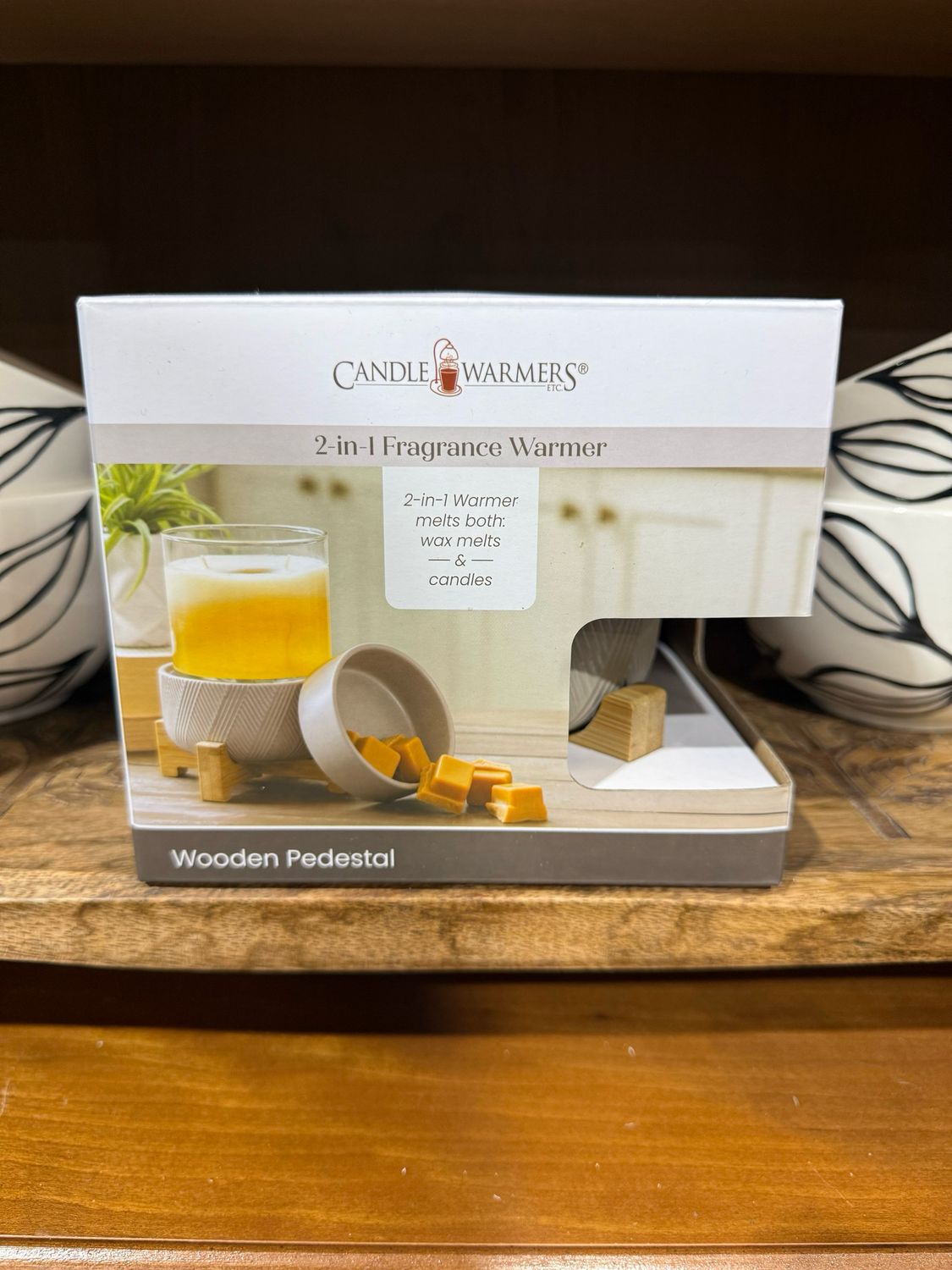 PT Wooden Pedestal 2-in-1 Warmer