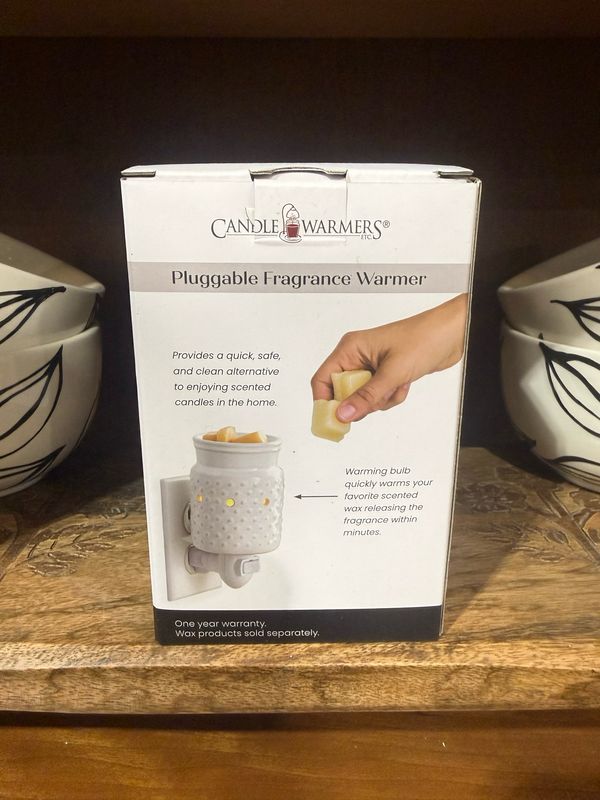 PT White Hobnail Pluggable Warmer