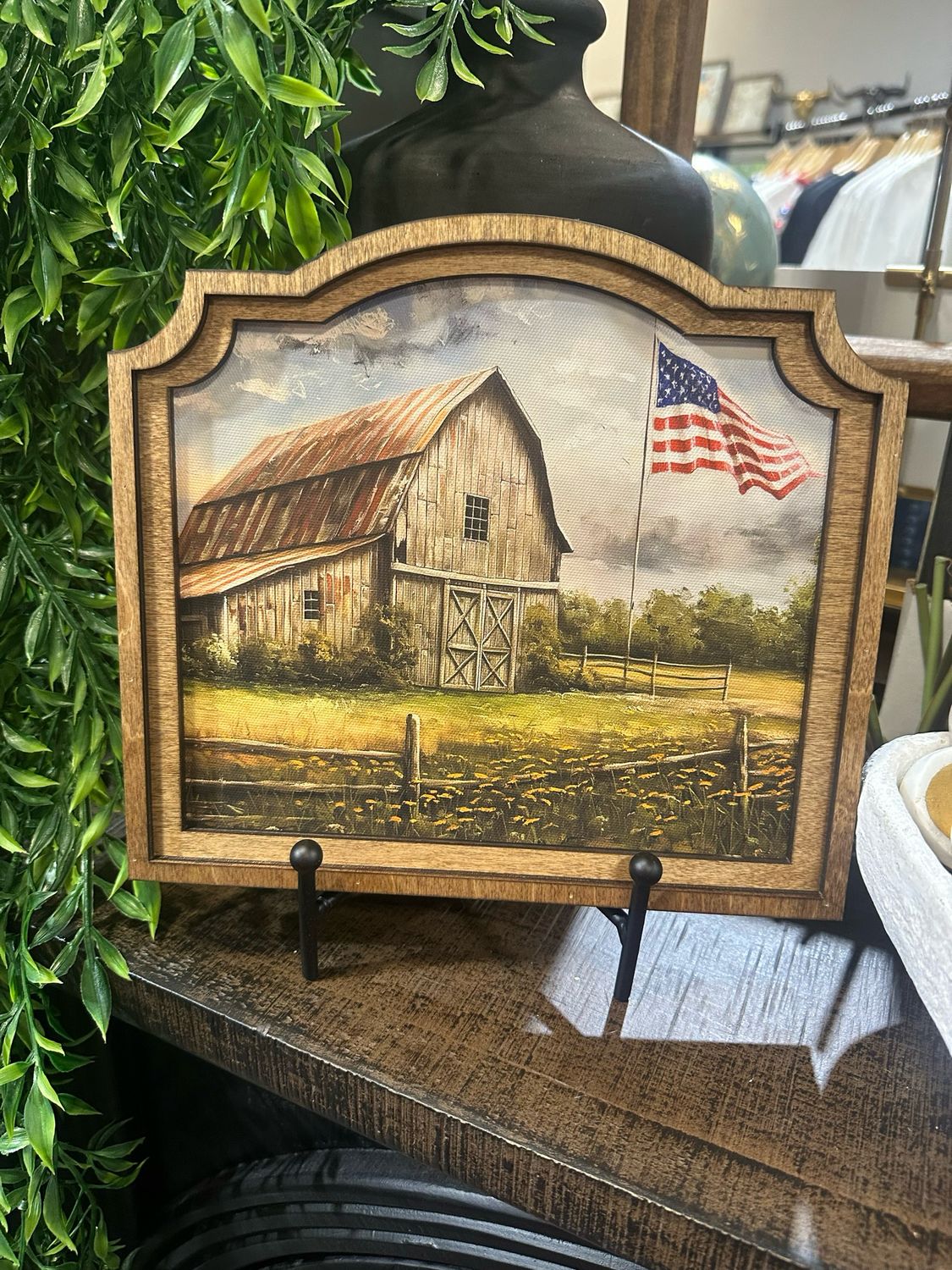 Red Canvas 8x12 Patriotic Homestead
