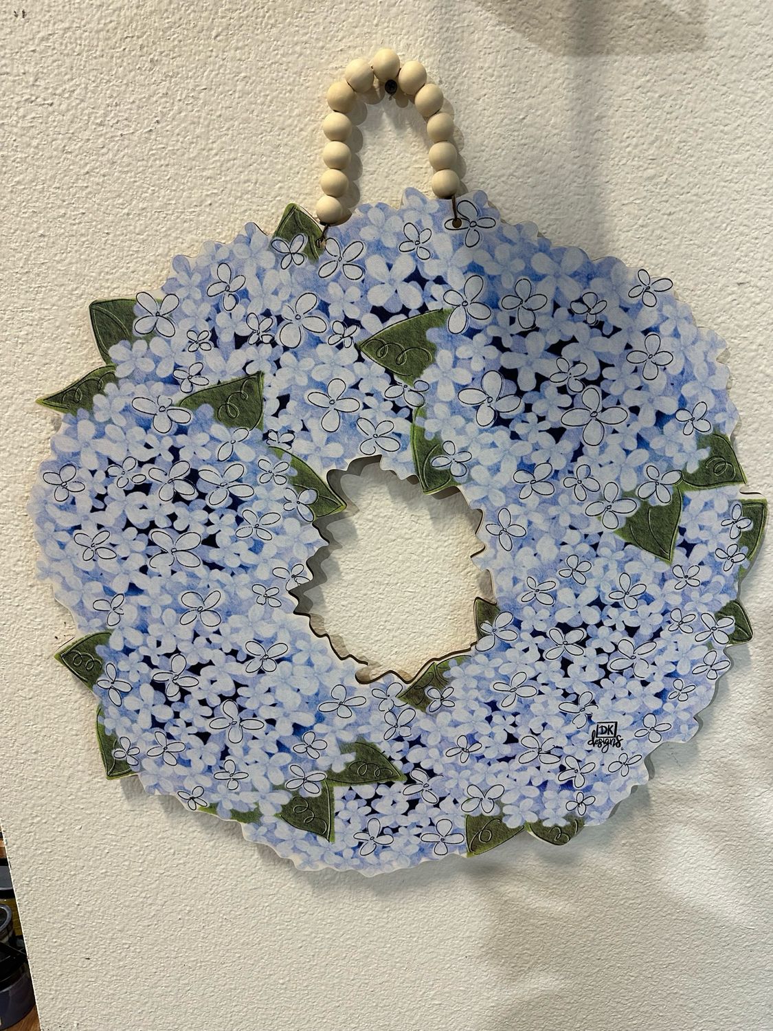 DKD Hydrangea Wreath Door Hanger 23.25x26