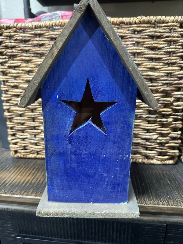 CMA Navy Birdhouse 6x11x6