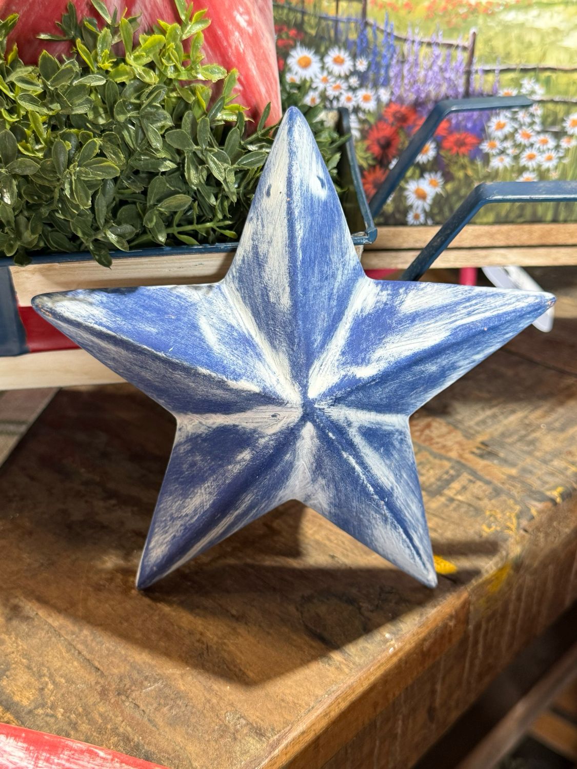 Cima Sm Blue Clay Star 6.5x2