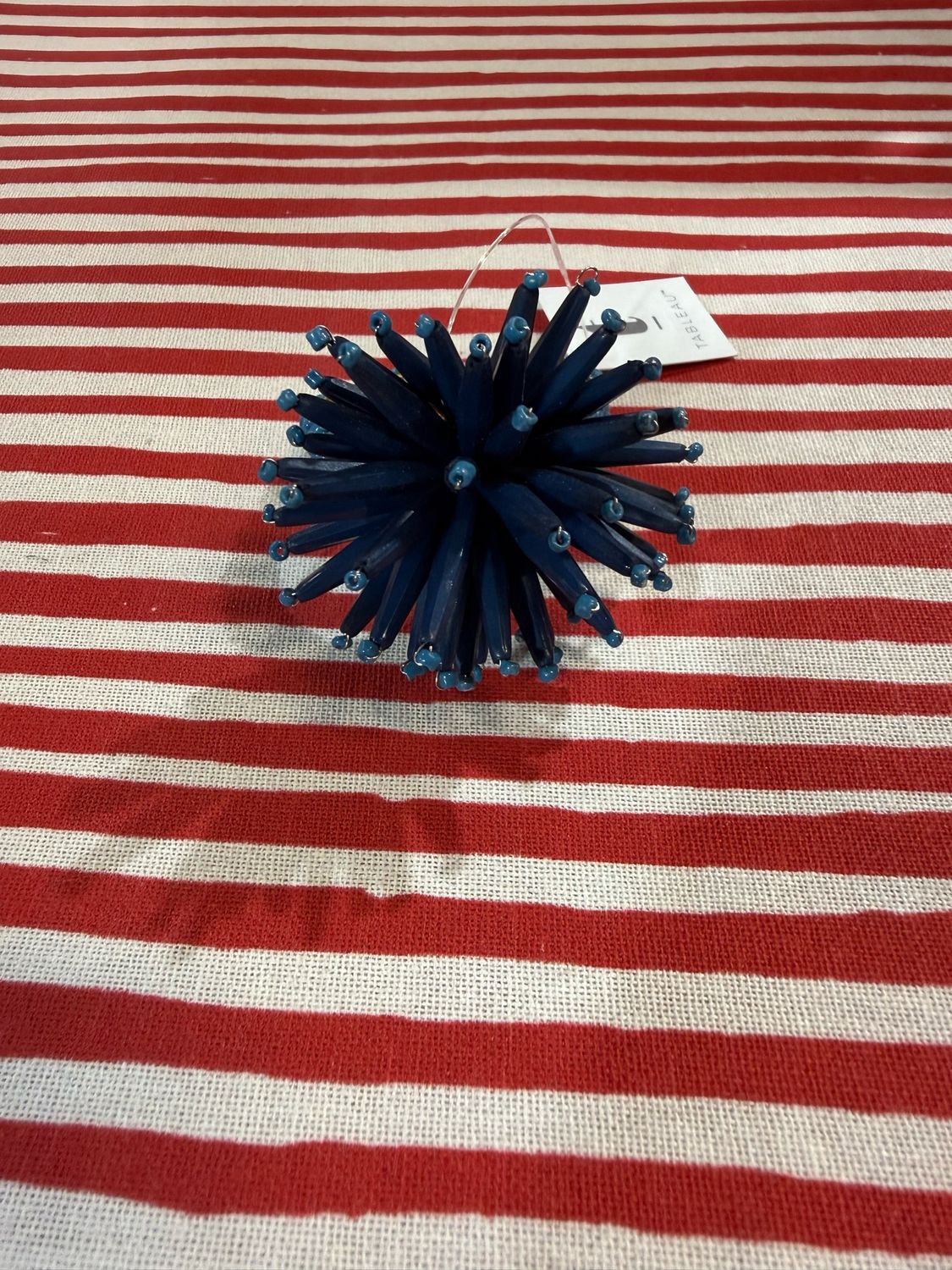 Tab Spike Blue Napkin Ring