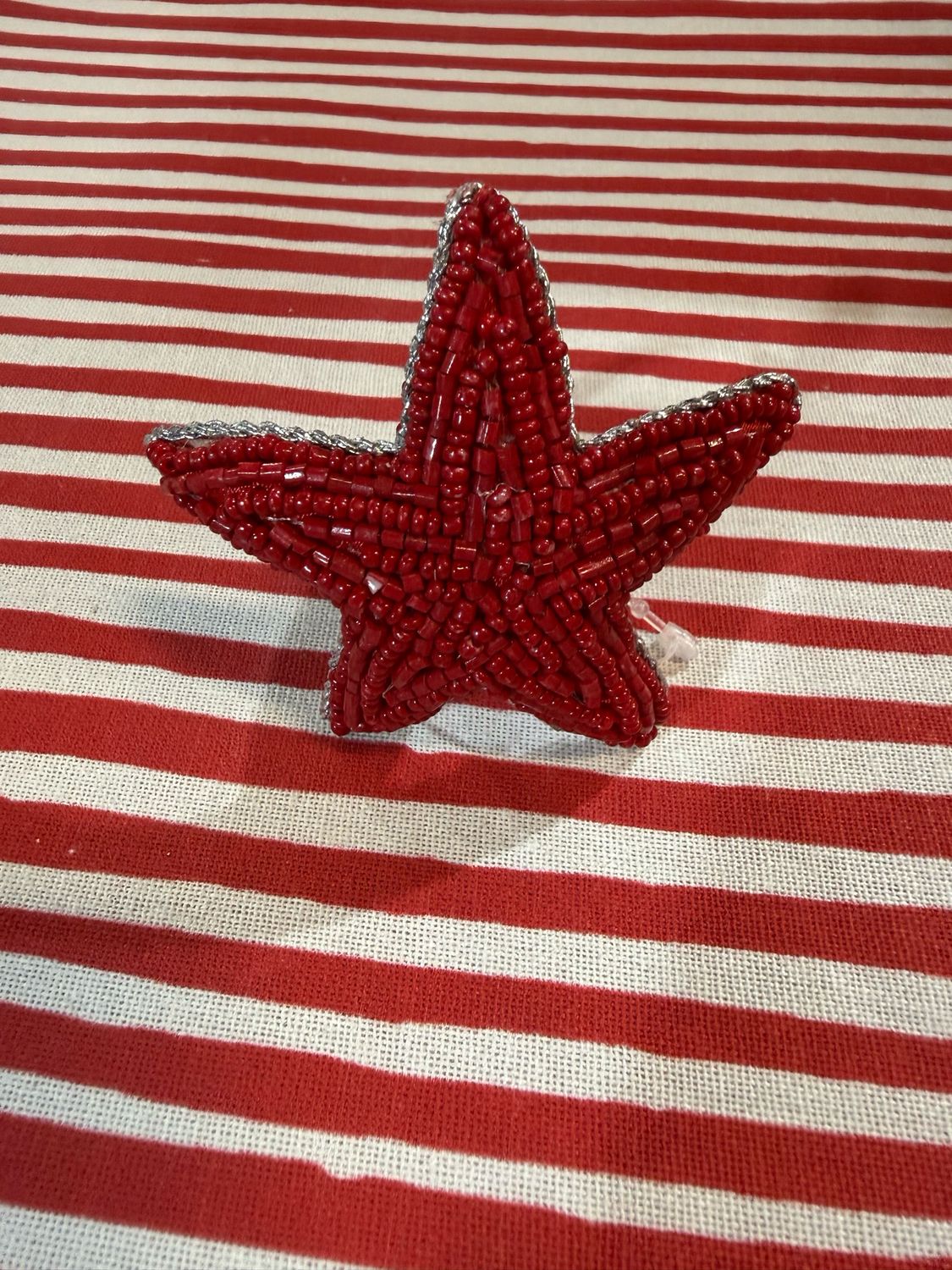 Tab Red Star Napkin Ring