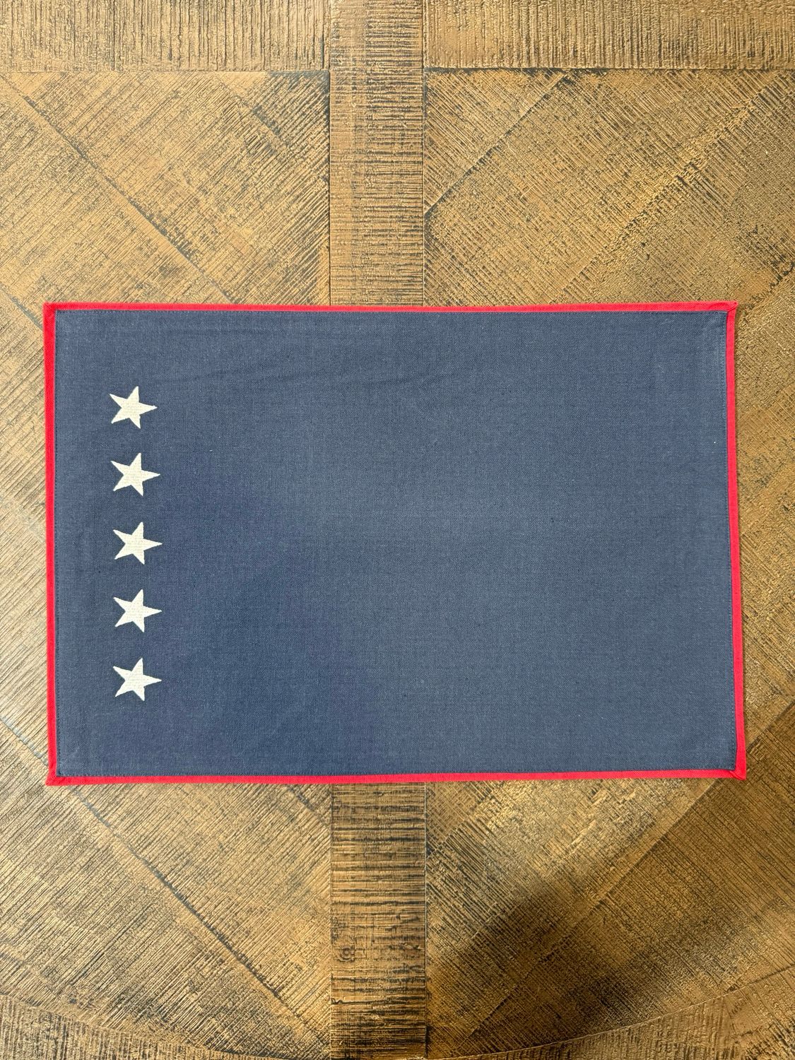 Tab Stars Embroidered Placemat 13x19