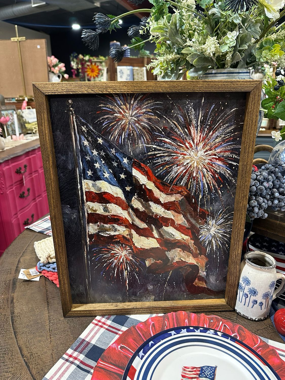 Jarmz 16x20 Flag Fireworks