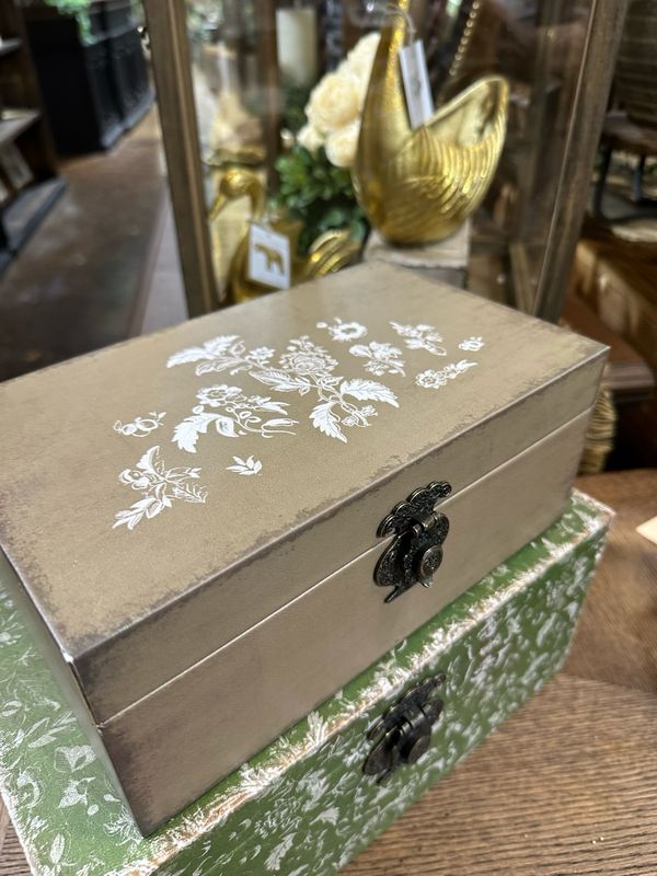 AB Md Tan Decorative Box 10x6x4