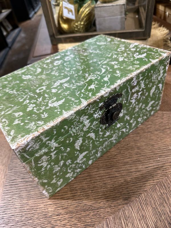 AB Lg Green Decorative Box 12.25x7.5x5.75