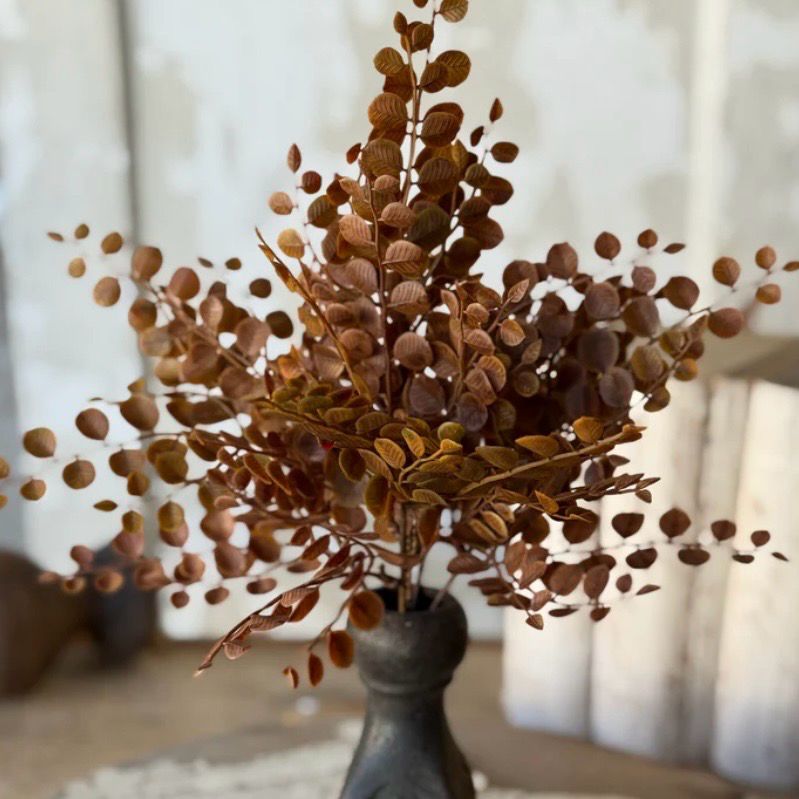 Lan Brown 13.5" Cider Leaves Bush