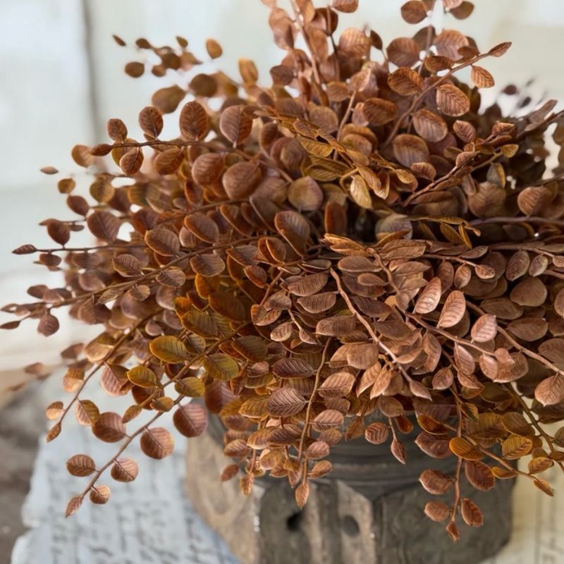 Lan Brown 10" Cider Leaves Half Sphere