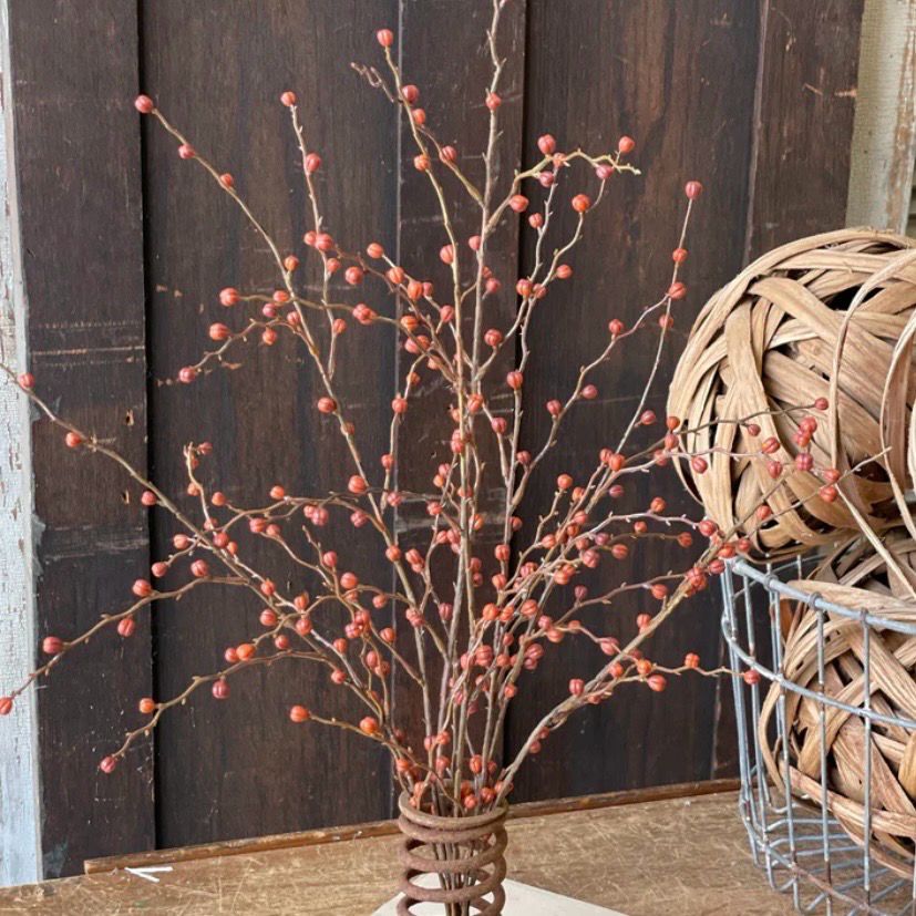Lan 16" Pumpkin Heart Berries Pick
