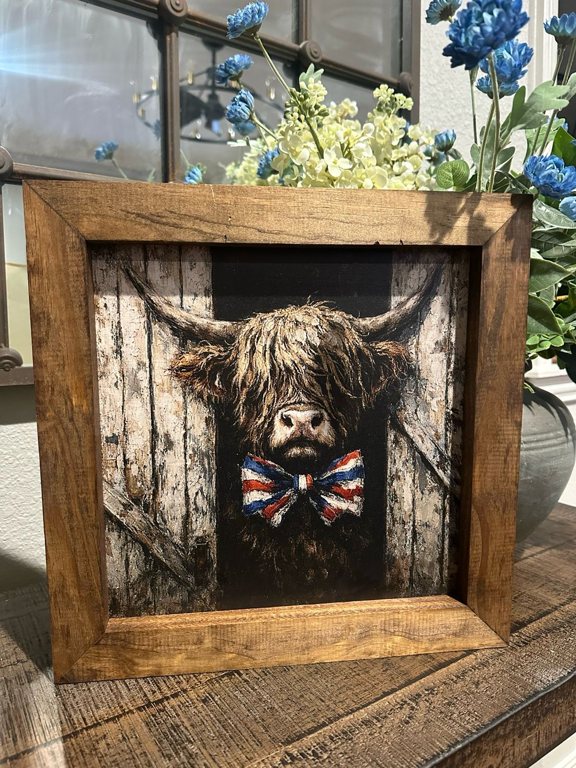 Special 14x14 patriotic cow