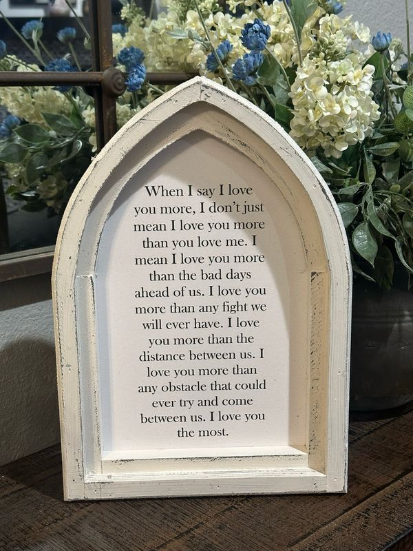 Special 16x11 Love you arch