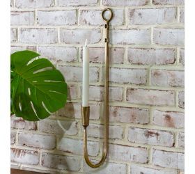 Pdg 22" Brass Wall Taper Holder