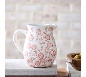 PDG 7" Rouge Floral Pitcher