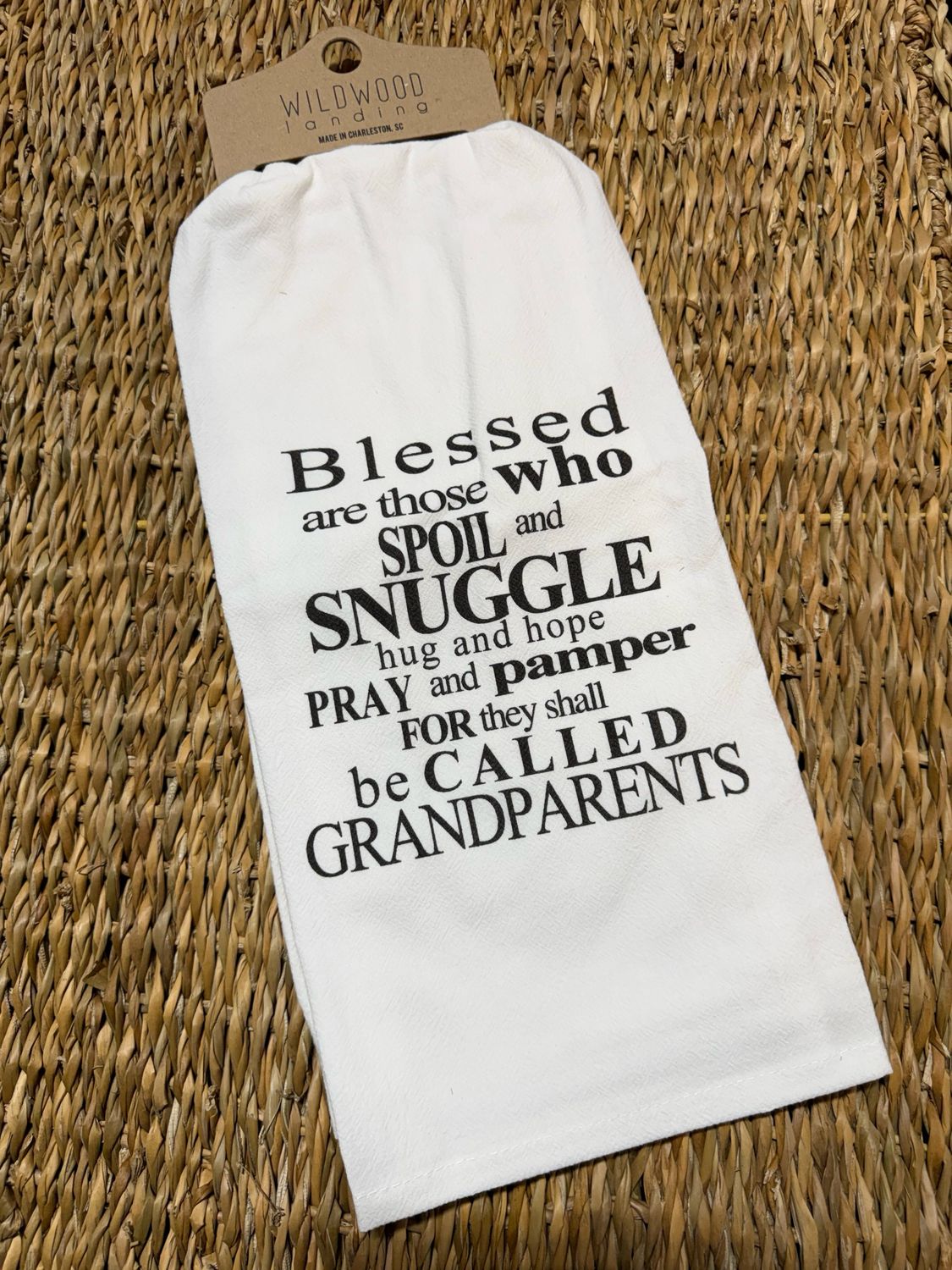 WWL Blessed Grandparents Tea Towel