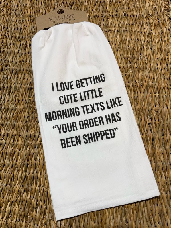 WWL Morning Texts Tea Towel