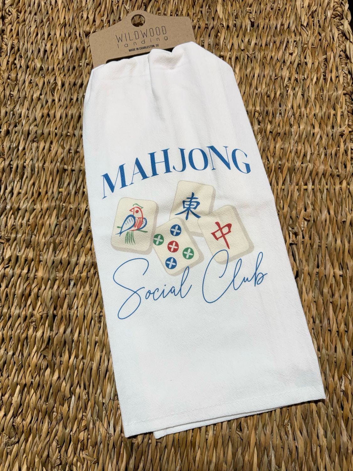 WWL Mahjong Social Club Tea Towel