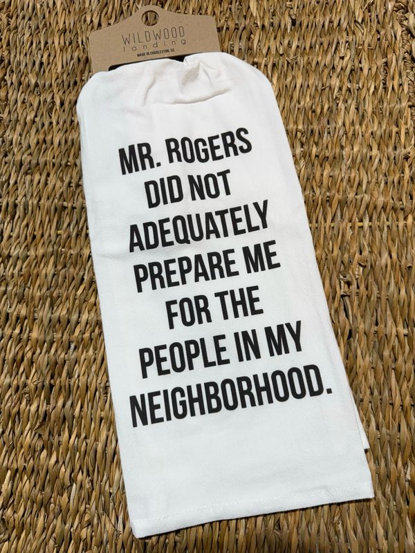 WWL Mr Rogers Tea Towel