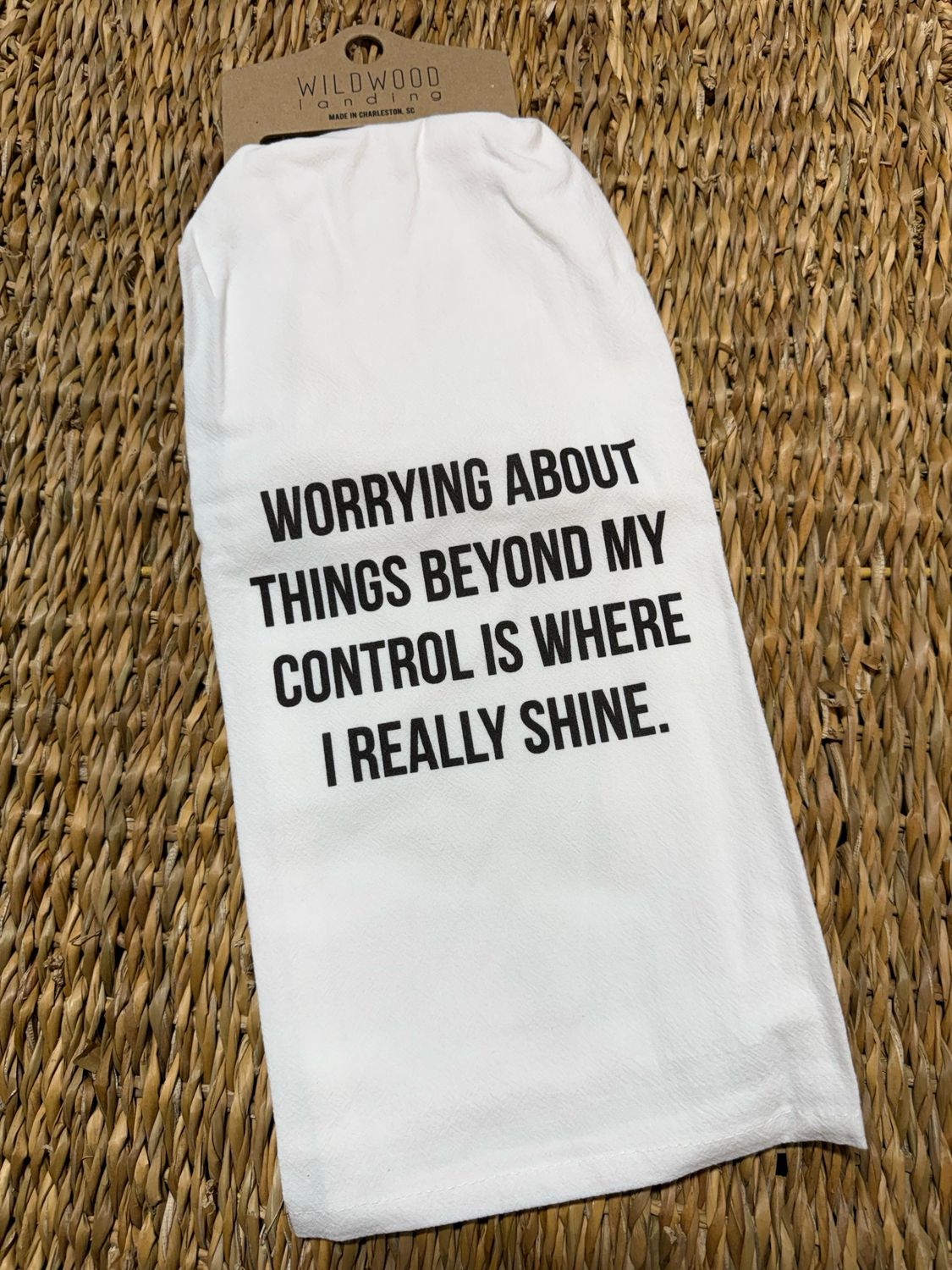 WWL Worrying About Things Tea Towel