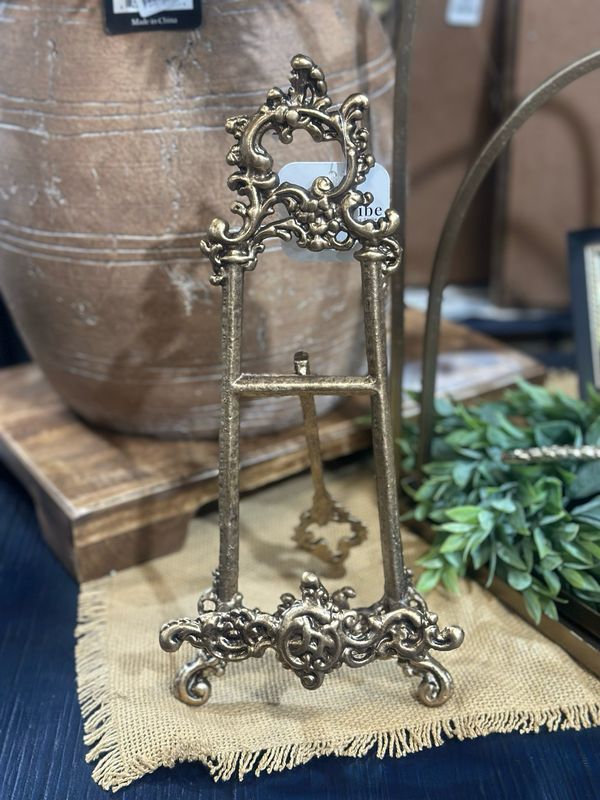 ARL 12" Ornate Gold Easel