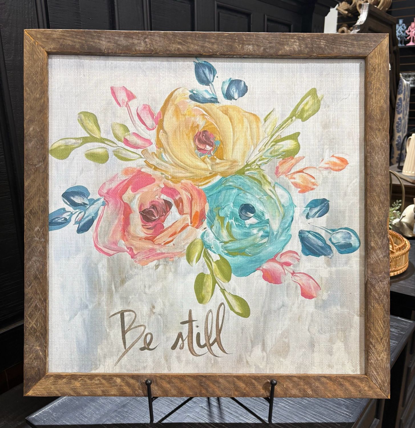 SCM 24x24 GA Be Still Floral