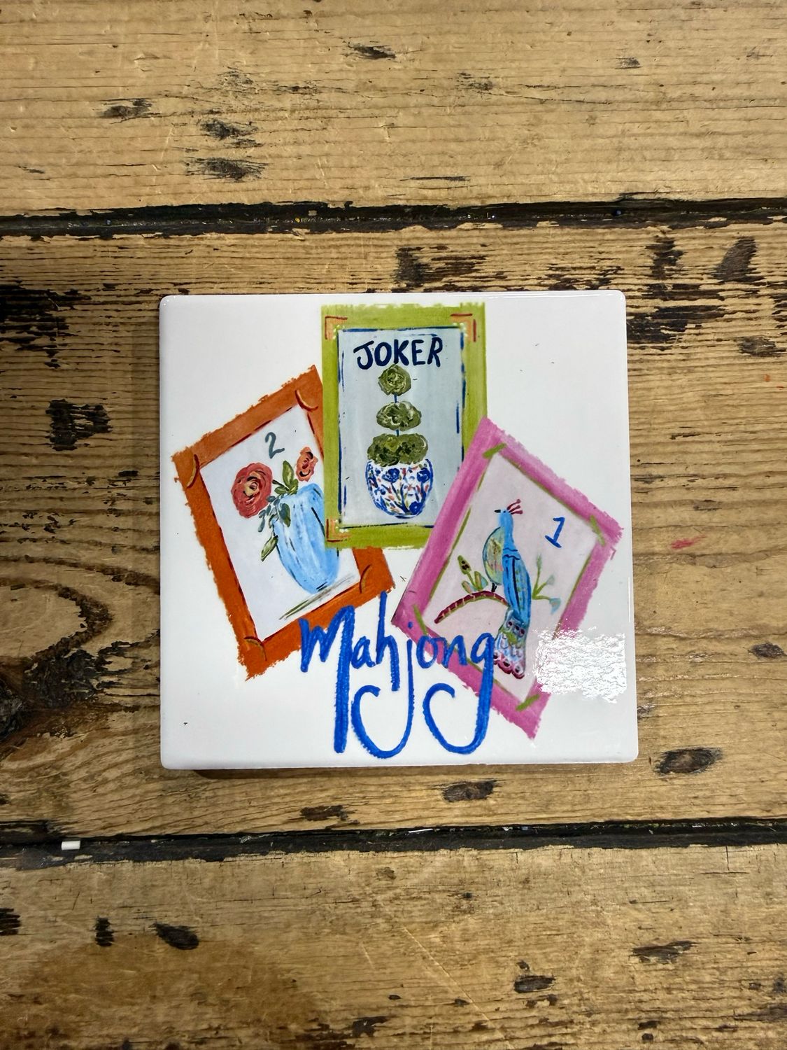 SCM 4x4 Coaster Tiles Mahjong
