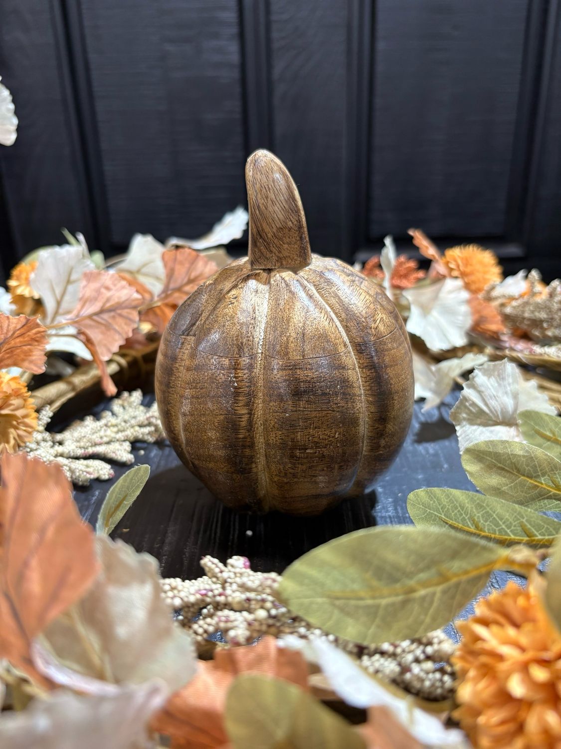 WTC Sm Carved Nat Pumpkin 5.5x4