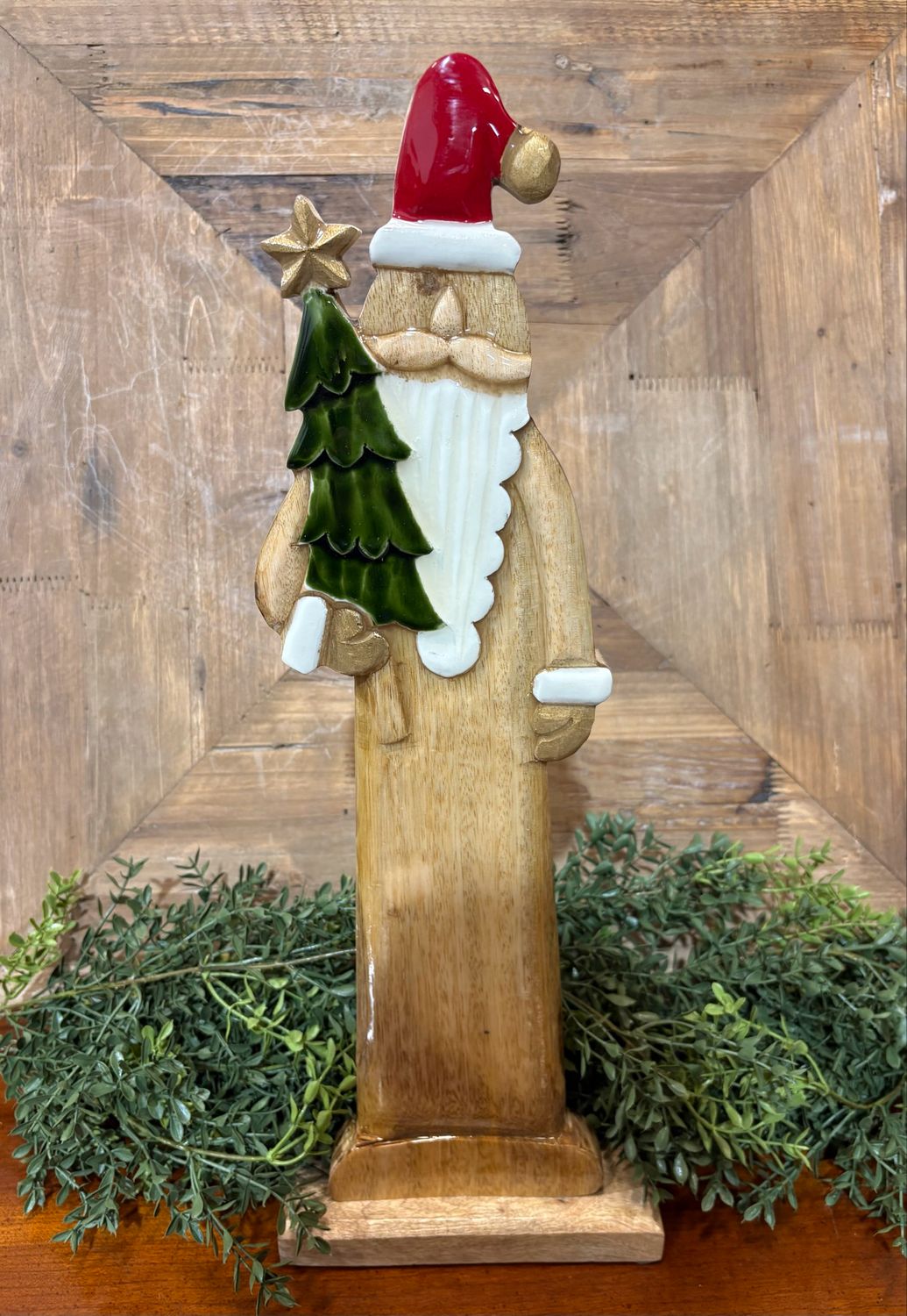 WTC 19.75" Sm Mango Santa On Stand