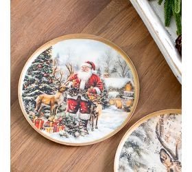 PDG 7" Santa Scene Plate