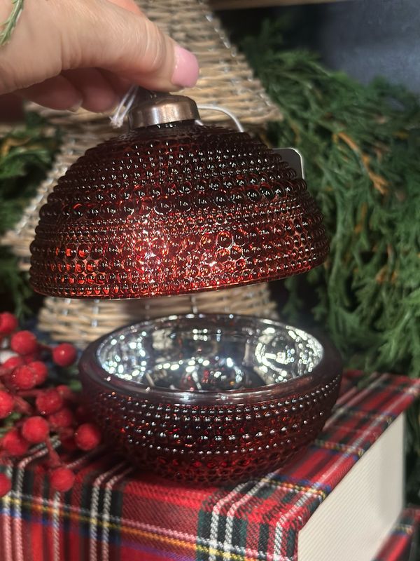 PDG 4.3" Red Dots Orn Jar