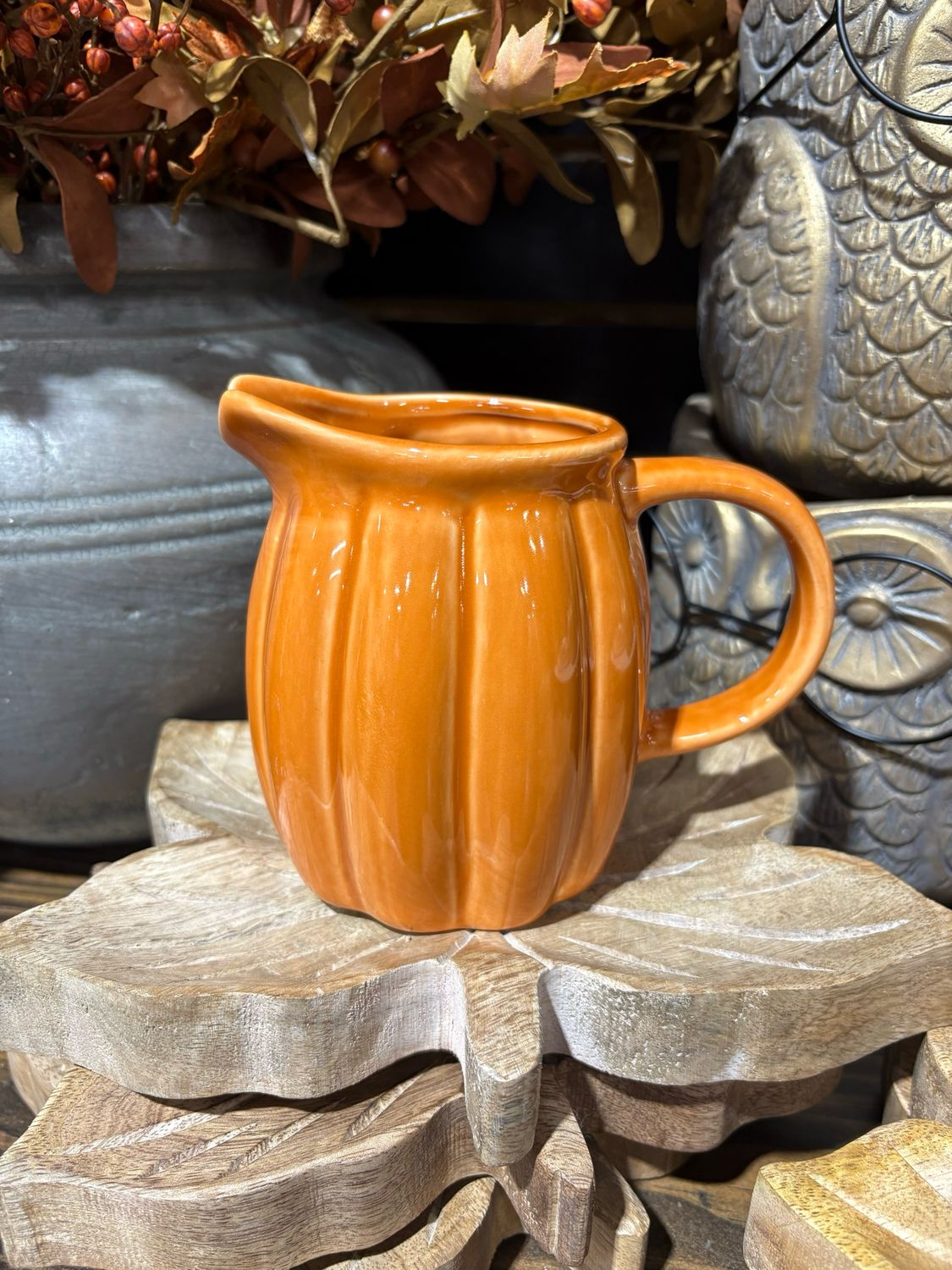 PDG 5.7" Orange Pumpkin Pitcher