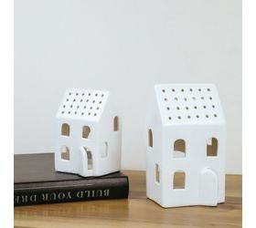 PDG Lg Tea Light Holiday House 6.5x3.25x3.6