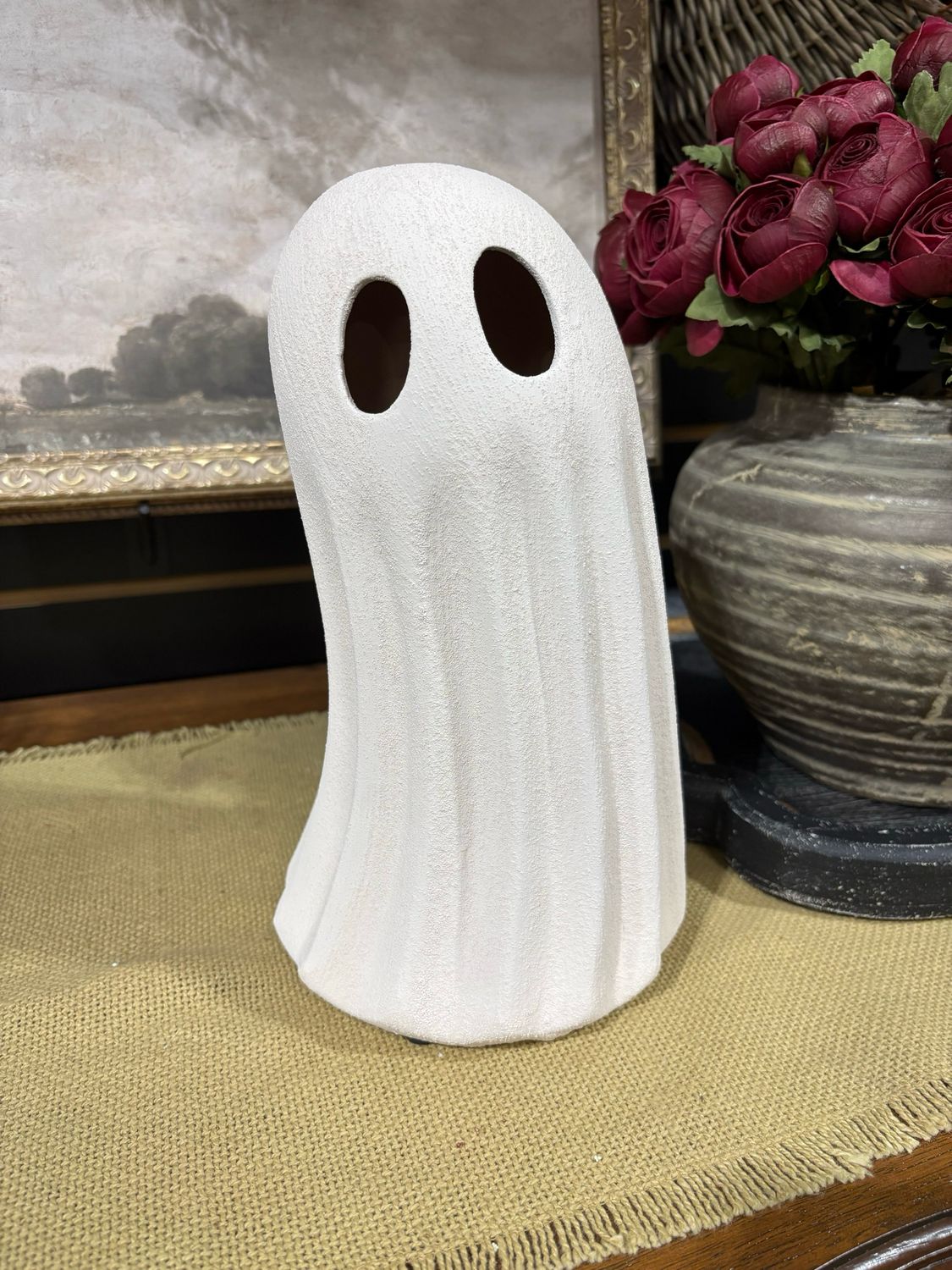 PDG 10.4" Matte White Ghost Decor