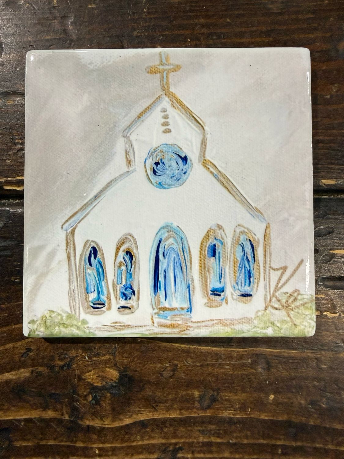 SCM 4x4 Coaster Blue SG Church