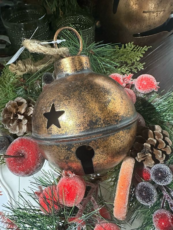 WTC Sm Copper Bell Orn 6.5"