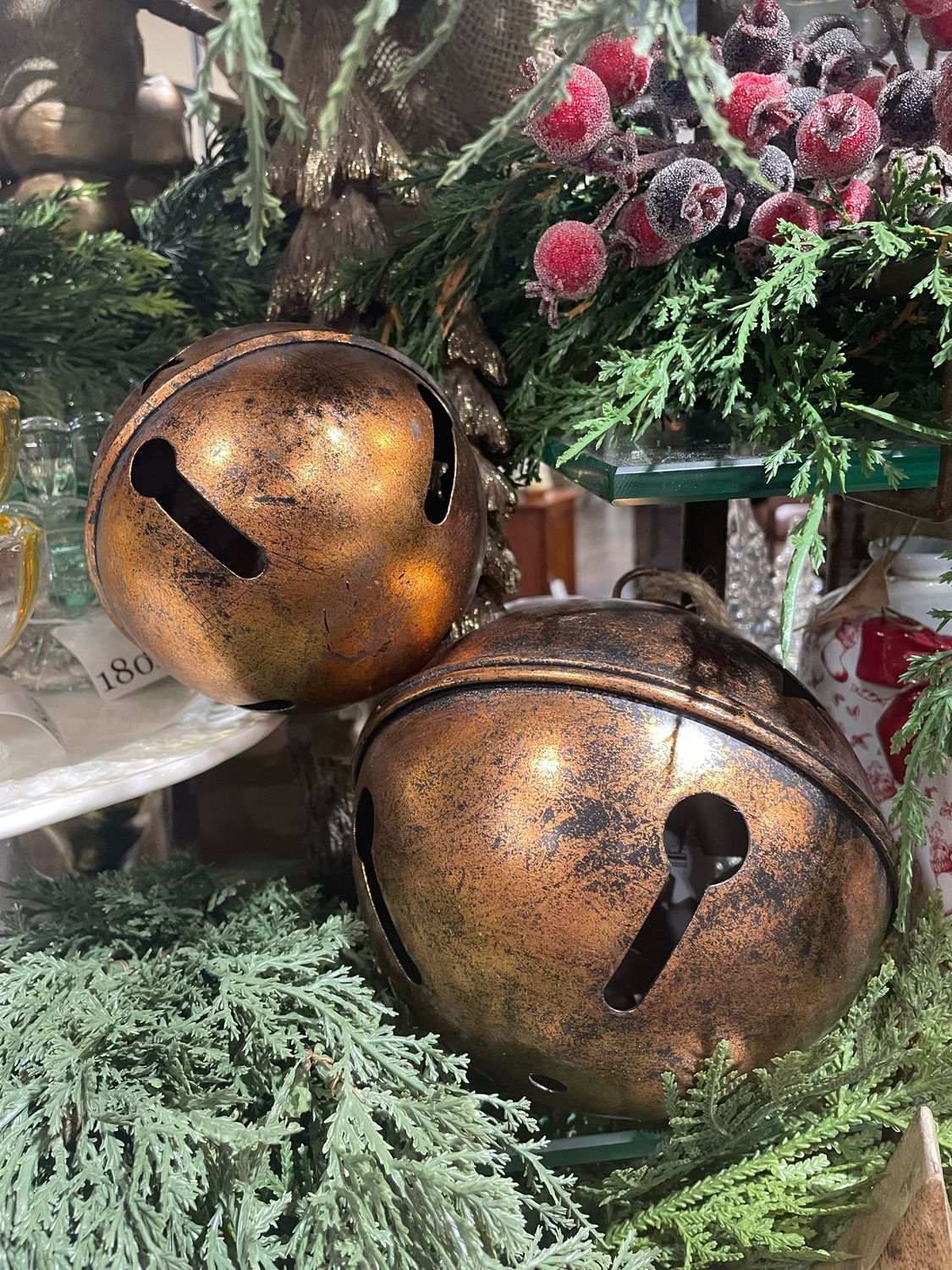WTC Lg Copper Bell Orn 8"