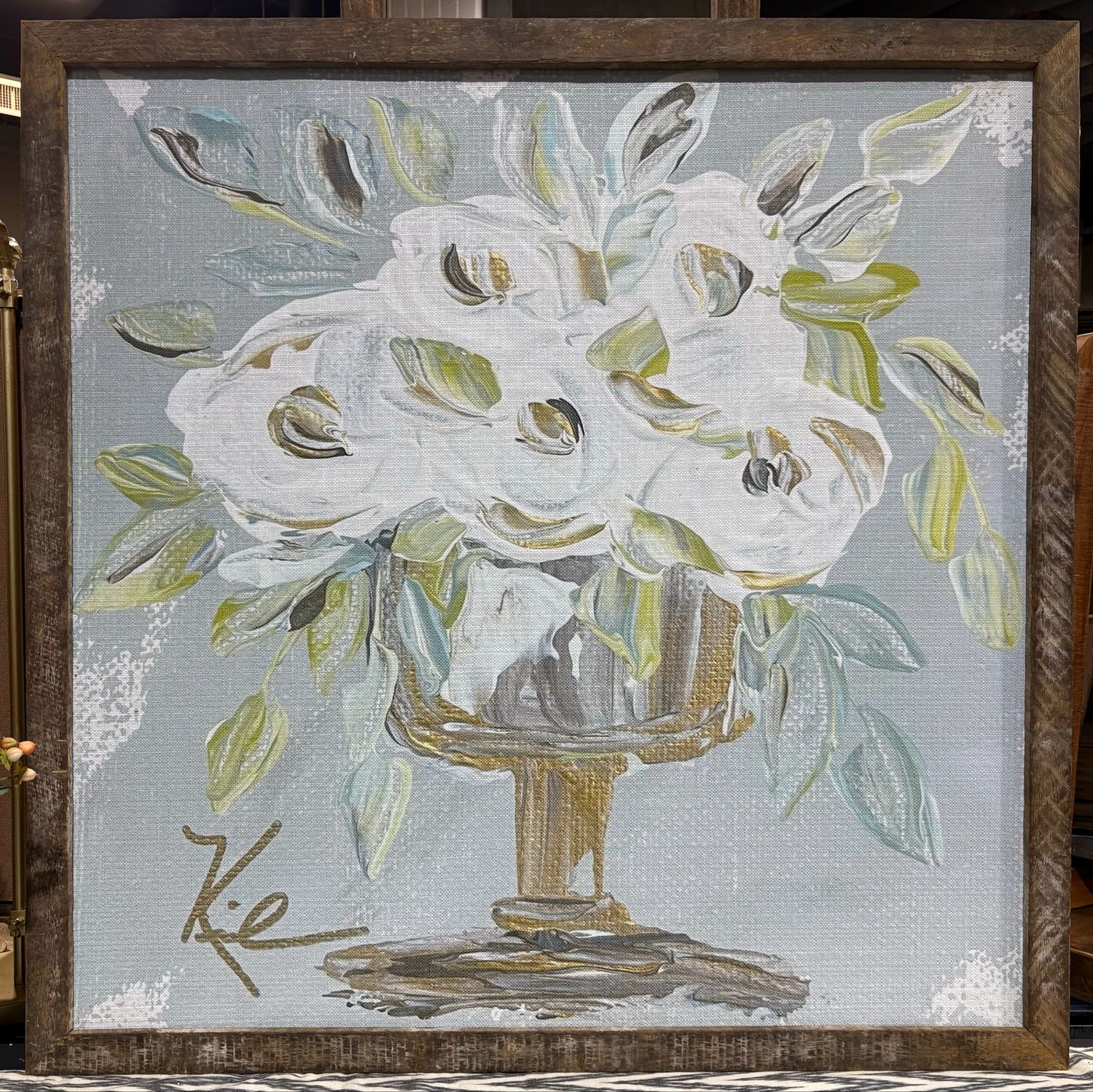 SCM 36x36 Gold Vase