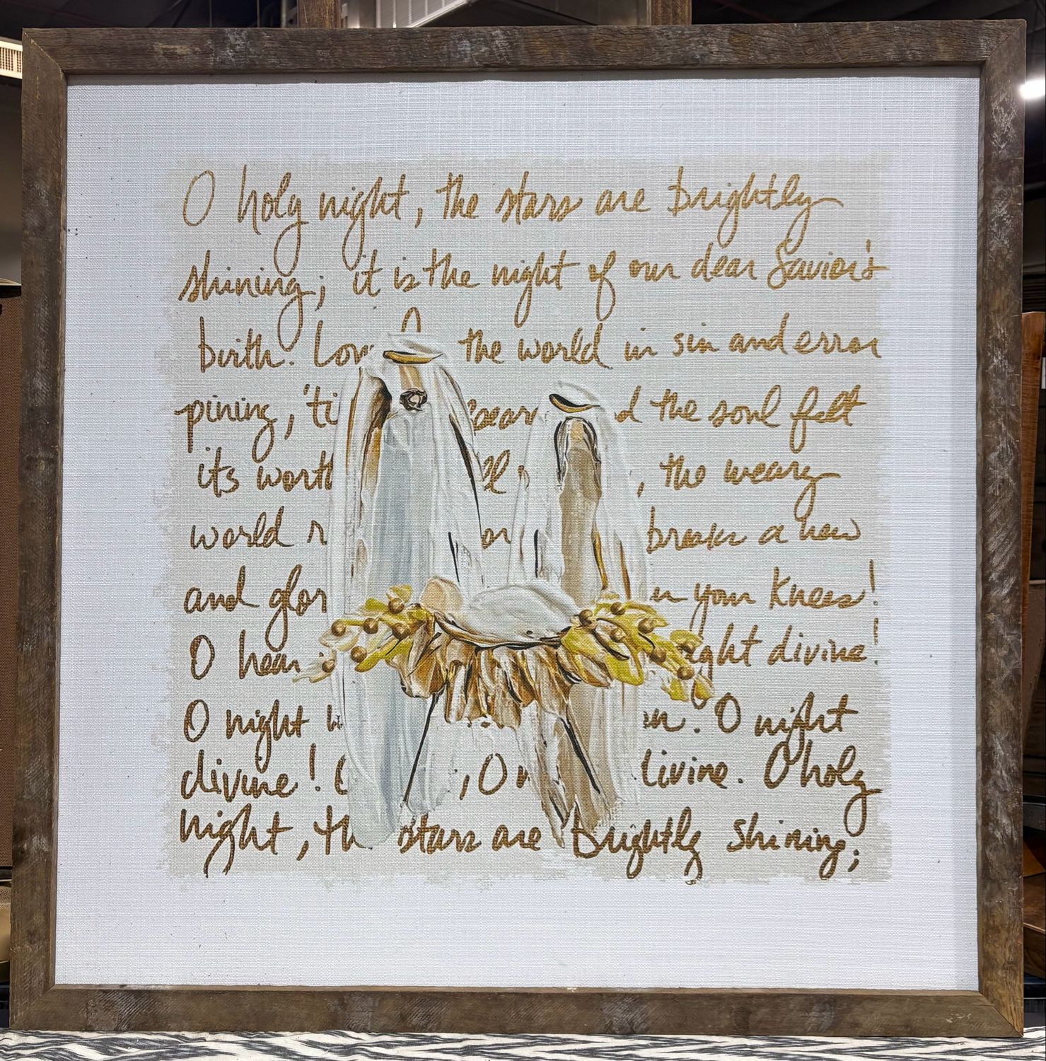 SCM 36x36 O Holy Night Nativity
