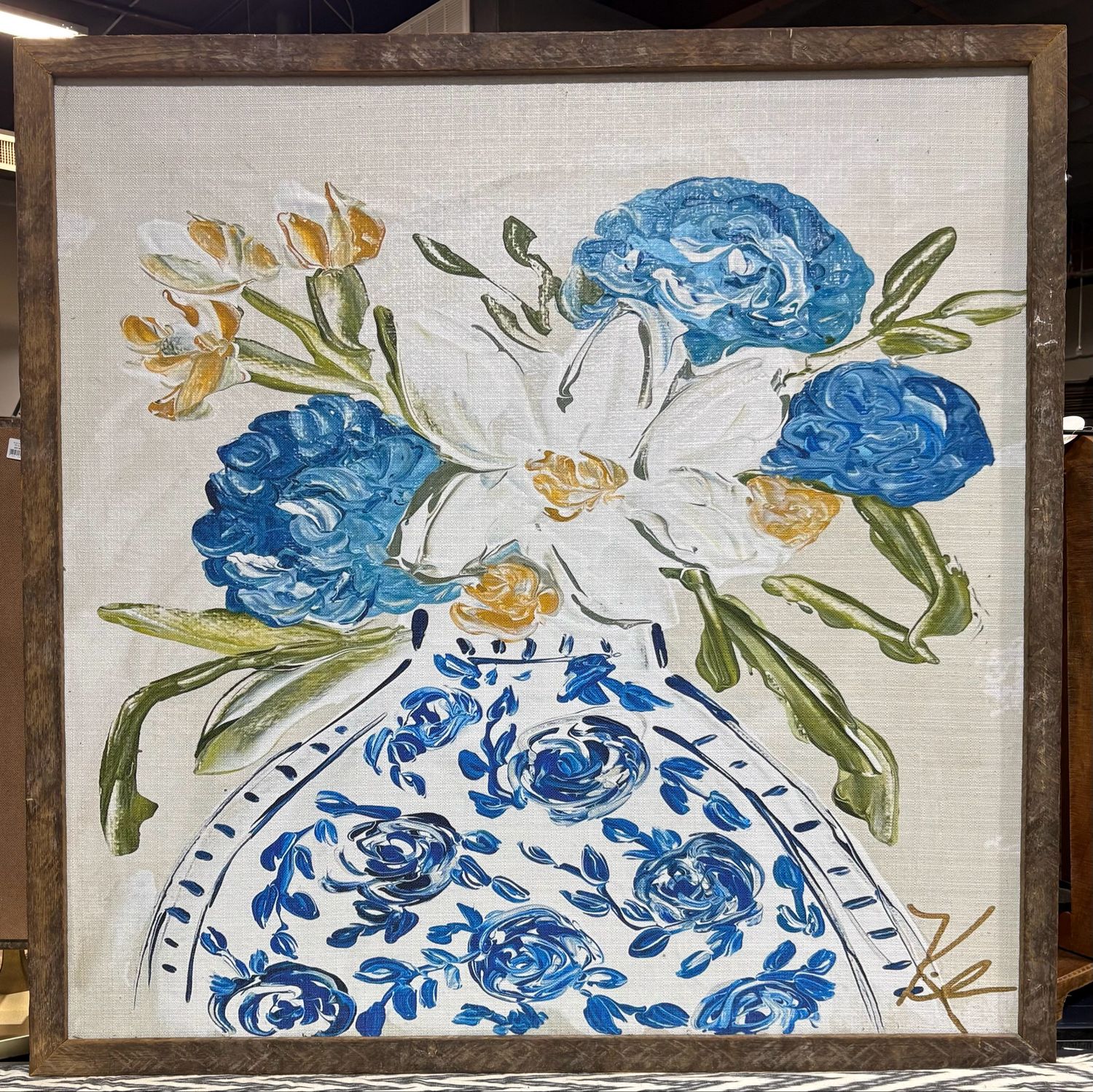 SCM 42x42 Heirloom Blue Bouquet